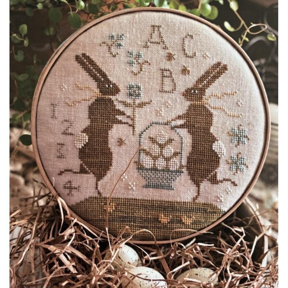 With Thy Needle & Thread SPRING FROLIC AT BUNNY HILL Cross Stitch Chart
